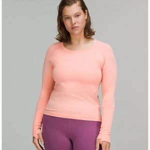Lululemon Swiftly Long Sleeve Race Length Shirt - Pink